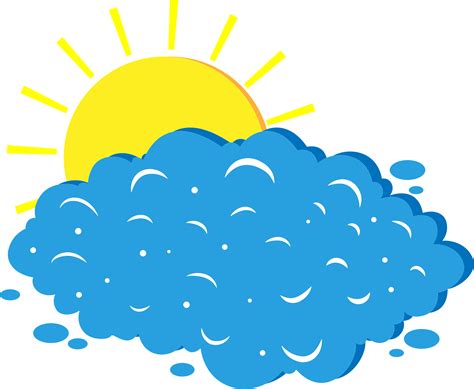 sun and clouds - Clip Art Library