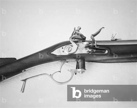 Modern replica of the Ferguson Rifle showing the screw breech lowered ...