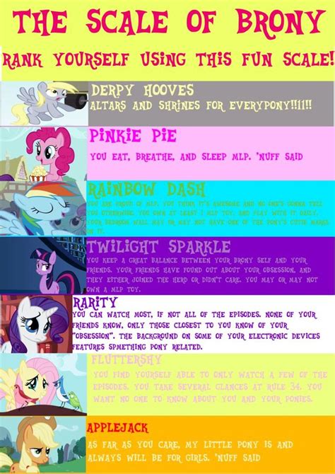 The Scale of Brony by ~jettj12 on deviantART ~ I'm Rarity | Brony, My ...