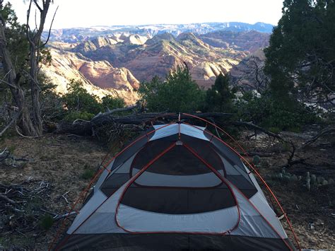 My campsite at Zion back in May : CampingandHiking