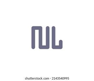 Nl Logo Design Vector Template Stock Vector (Royalty Free) 2143540995 | Shutterstock