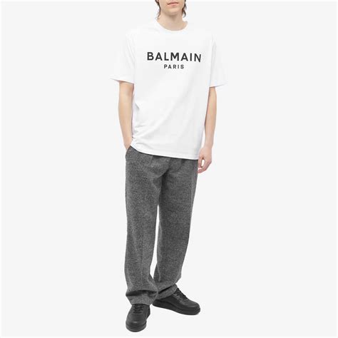 Balmain Paris Logo T-Shirt White & Black | END. (GB)