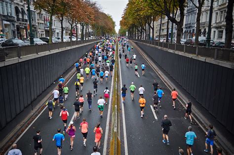 Free Images : pedestrian, person, road, street, run, crowd, lane, public transport, marathon ...