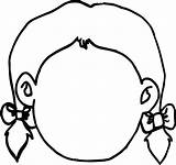 Blank Face Outline sketch template