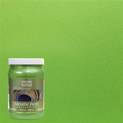 Modern Masters 1 qt. Green Apple Metallic Interior/Exterior Paint ...