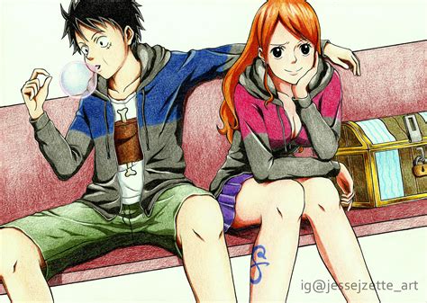 One Piece Luffy And Nami