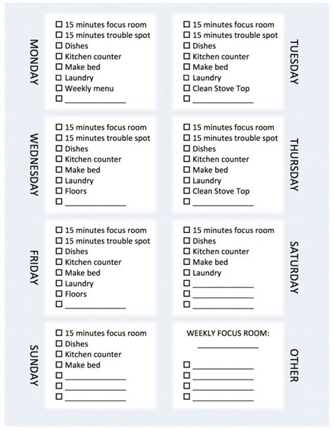 Home management printables