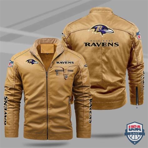 Baltimore Ravens Fleece Leather Jacket - USALast