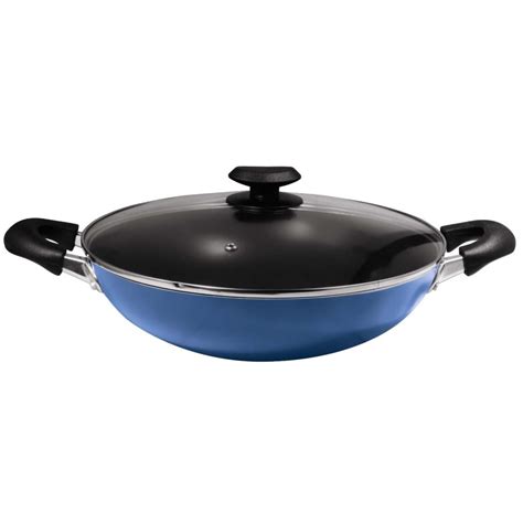 Non-Stick Induction Wok with Glass Lid - Masflex