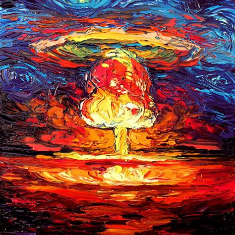 Nuclear Bomb Art Van Gogh Never Saw Bikini Atoll Giclee Print by Aja ...