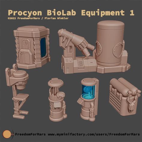 3D Printable Procyon BioLab Equipment 1 by FreedomForMars / Florian Winkler