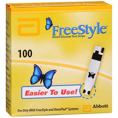 FreeStyle Blood Glucose Test Strips, 100 ct - Walmart.com - Walmart.com