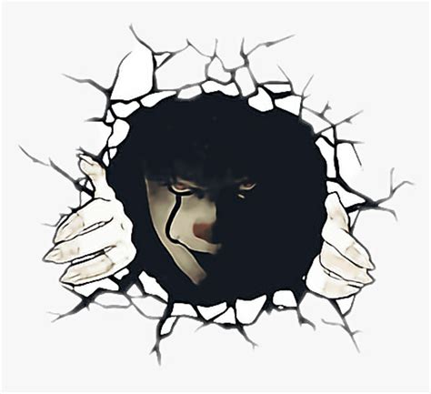 Pennywise Car Decal Clipart , Png Download - Pennywise Sticker ...