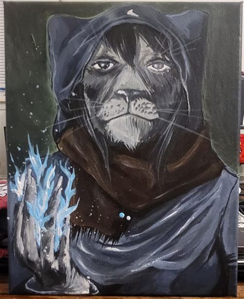 today's painting, this one is a mage, by me : r/elderscrollsonline