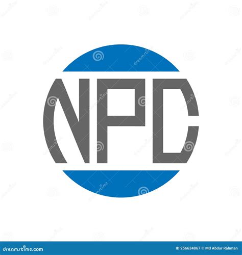 NPC Letter Logo Design on White Background. NPC Creative Initials Circle Logo Concept Stock ...