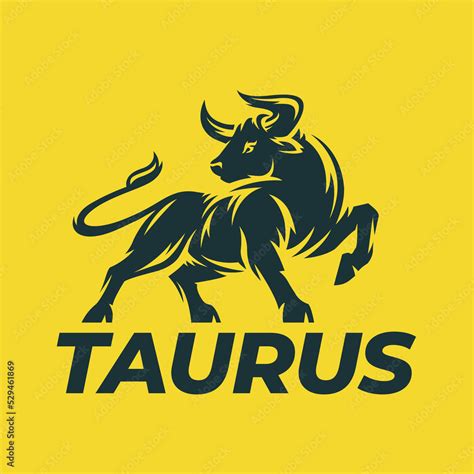 Taurus logo. Bull icon. Bullfight emblem. Horned cattle beef symbol ...