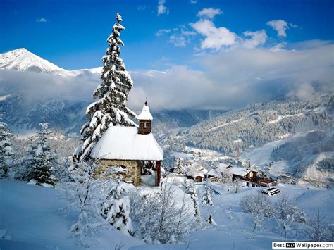 Snowy Village Wallpapers - Wallpaper Cave