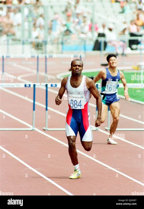 1992 Olympic Games in Barcelona, Spain. Mens 400 Metres Hurdles. Great ...