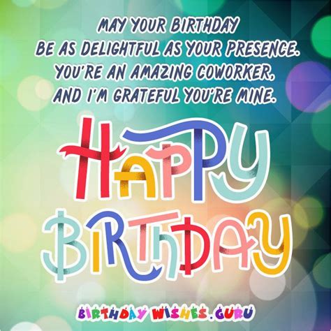 Happy Birthday Quotes to A Coworker Birthday Messages Suitable for A ...