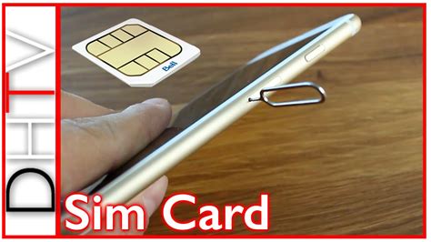 How To Insert/Remove Sim Card From iPhone 6s and iPhone 6s Plus - YouTube