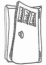 Wooden Door Coloring Page  Free Printable Pages For Kids sketch template
