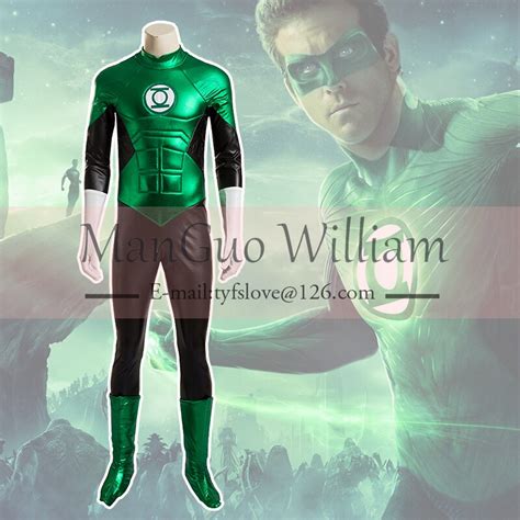 Green Lantern Harold "Hal" Jordan Cosplay performance clothing Halloween costume party dress ...