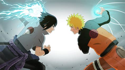 Sasuke Chidori vs Naruto Rasengan Arte oficial Naruto Shippuden Ultimate Ninja Storm 3 - fondo ...