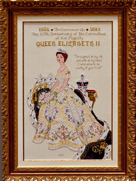 Queen Elizabeth II in Her Coronation Dress Historical style | Etsy