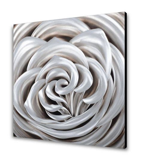 The Silver Rose Metal Wall Art | Peterson Housewares & Artwares