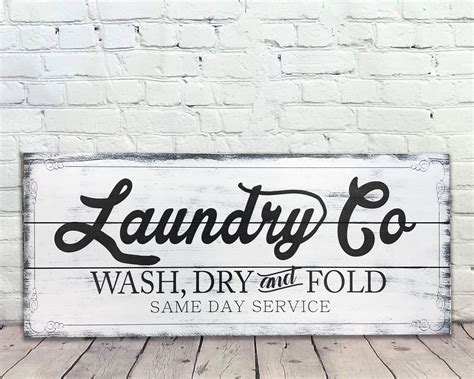 Laundry Wood Wall Sign | Rusticly Inspired Signs