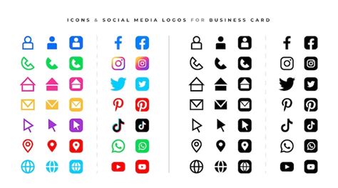 Free Vector | Social Media Logos and Icons Set