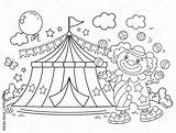 Coloring Page Outline Of Cartoon clown With Colorful Balls Circus  sketch template