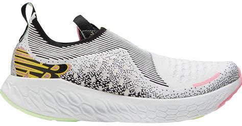 New Balance Fresh Foam X 1080 Slip On Running Shoes in White/Black ...