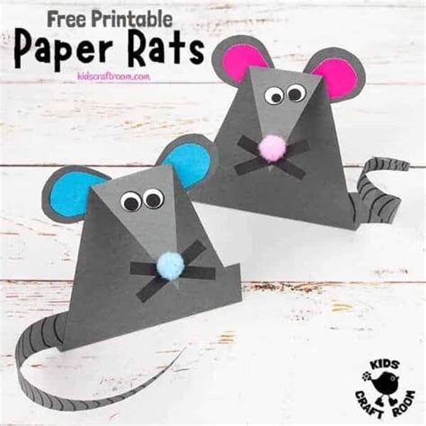 Easy Paper Mouse Craft - Kids Craft Room