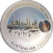 1 Dollar - Elizabeth II (4th Portrait - World Expo - Shanghai Cityscape) - Australia – Numista
