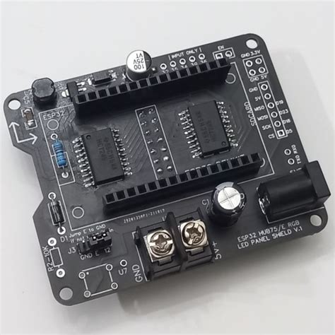 ESP32 HUB75/E RGB LED Matrix Panel Shield V 1.0 compatible with ...