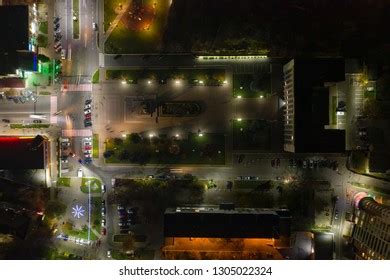 Night City Aerial View Stock Photo 1305022324 | Shutterstock