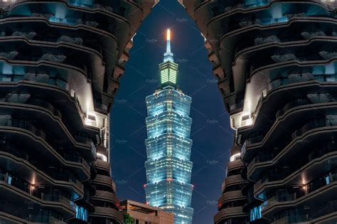 Taipei 101 in Taipei Downtown, Taiwa | Stock Photos ~ Creative Market