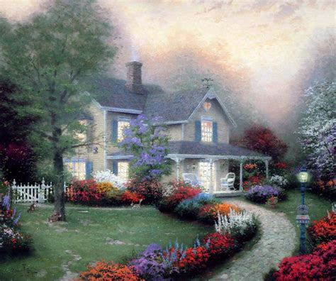 Home is Where the Heart is. | Kinkade paintings, Thomas kinkade paintings, Thomas kinkade art