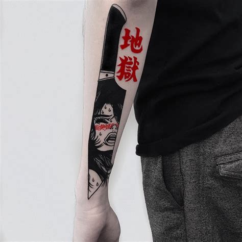 japanese knife tattoo by @ruddeluca | Tatuaje de cuchillo, Tatuaje de chef, Tatuajes impresionantes