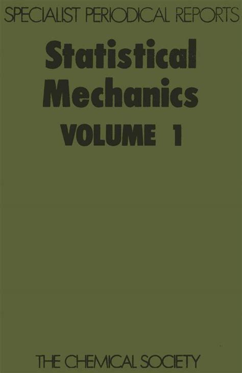 Statistical Mechanics | Books Gateway | Royal Society of Chemistry