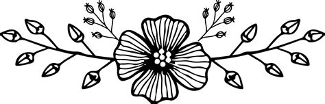 vector illustration of a floral ornament in black and white colors ...