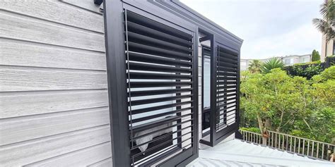 Outdoor Aluminium Shutters - Exterior Shutters NZ | SunGuard