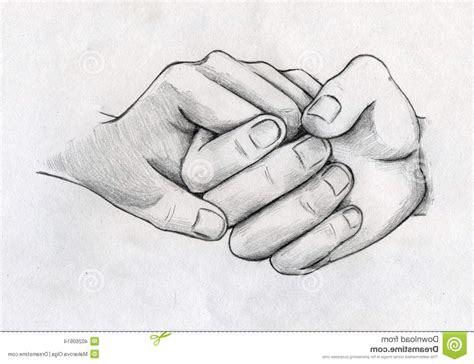 Couple Holding Hands Pencil Drawing - bestpencildrawing