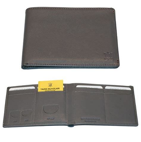 Leather wallet - mud - card holder | Tazio Nuvolari Museum