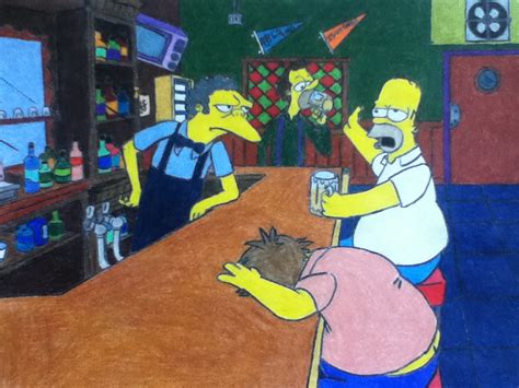 The simpsons- Moe's Tavern by chocoeagle89 on DeviantArt