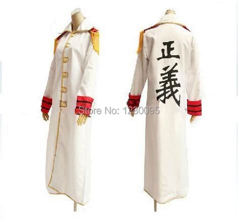 One Piece Navy Marine Cosplay Costume Navy Marine coat Cloak Cosplay-in ...