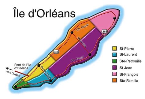 Ile d'Orleans Map | Quebec, Quebec city, Orleans