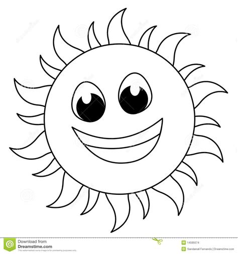 Free Sun Clipart Black and White Pictures - Clipartix | Shape coloring ...