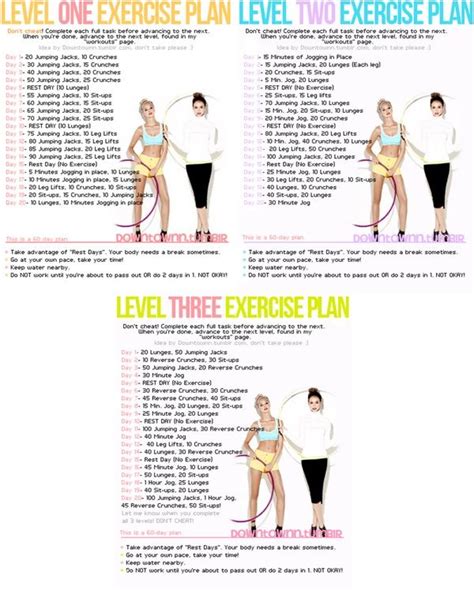 Get in shape! | Workout plan, Exercise, Fitness tips